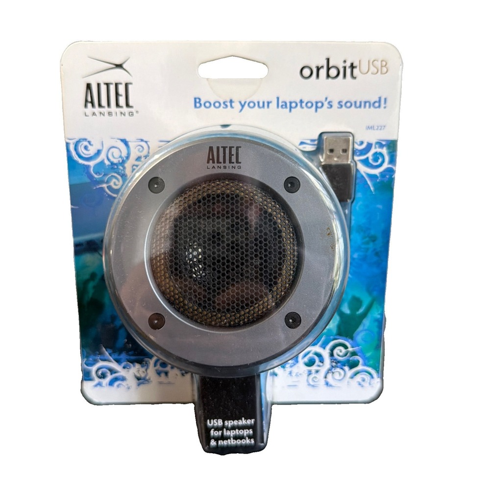 Altec Lansing IML227 Orbit USB Speaker for Laptops & Netbooks New